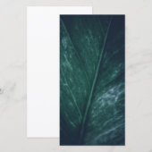Dunkelmoody Leaf Blumendesign Foto-Karte (Vorne/Hinten)