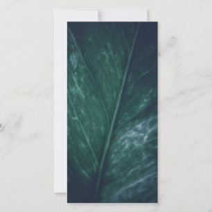Dunkelmoody Leaf Blumendesign Foto-Karte