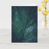 Dunkelmoody Leaf Blumendesign Karte (Gelbe Blume)