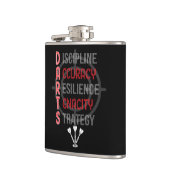 DUNKELN: Die Kernprinzipien Flask 8 oz. Flachmann (Links)