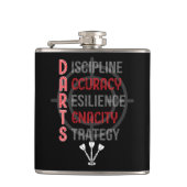 DUNKELN: Die Kernprinzipien Flask 8 oz. Flachmann (Vorderseite)