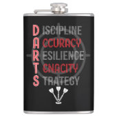 DUNKELN: Die Kernprinzipien Flask 8 oz. Flachmann (Vorderseite)