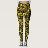 Dunkelocher und gelbes Mosaik, Option Line Splitti Leggings (Vorderseite)