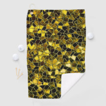 Dunkelockergelbes Mosaik mit schautafen Stangen