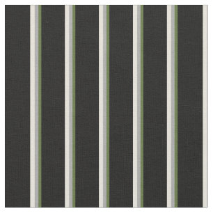 Dunkelofengrün, Dunkelgrau, Beige und Schwarz Stoff