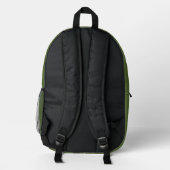 Dunkelolive Green Rucksack (Rückseite)