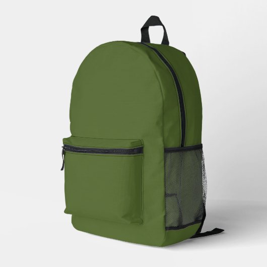 Dunkelolive Green Rucksack (Rückseitige Ecke Rechts)