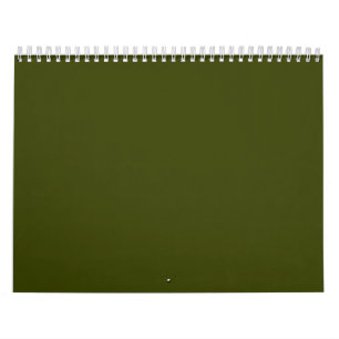 Dunkelolivengrün, solide Farbe Kalender
