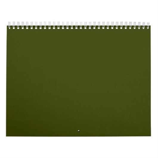 Dunkelolivengrün, solide Farbe Kalender (Titelbild)