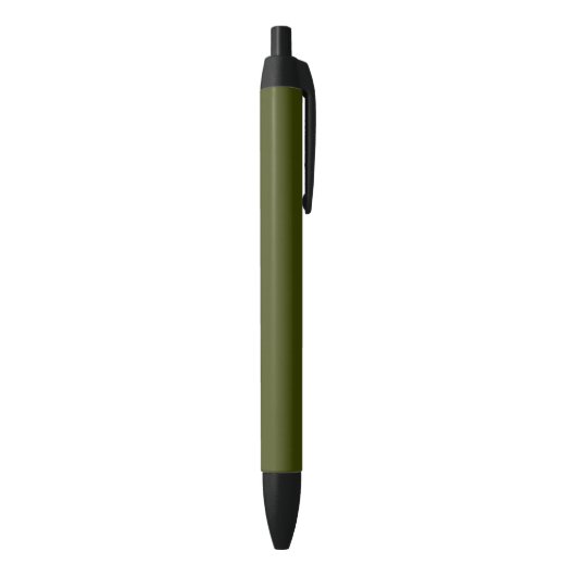 Dunkelolivengrün, solide Farbe Kugelschreiber (Unterseite (Vertikal))