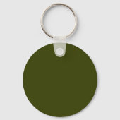 Dunkelolivengrün, solide Farbe Schlüsselanhänger (Rückseite)