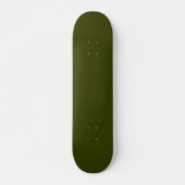 Dunkelolivengrün, solide Farbe Skateboard (Vorne)