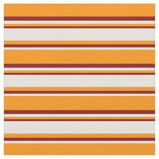 Dunkelorange, Beige und Maronmuster Stoff (Nahaufnahme)