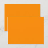 dunkelorange postkarte (Vorne/Hinten)