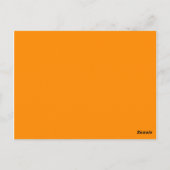 dunkelorange postkarte (Rückseite)