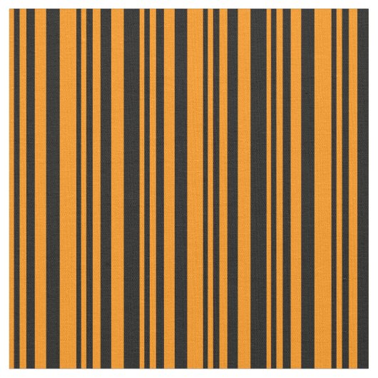 Dunkelorange und schwarz gefärbtes, Linse/Streifen Stoff (Nahaufnahme)