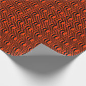 Dunkelorangefarbenes Schleifpapier Geschenkpapier (Ecke)
