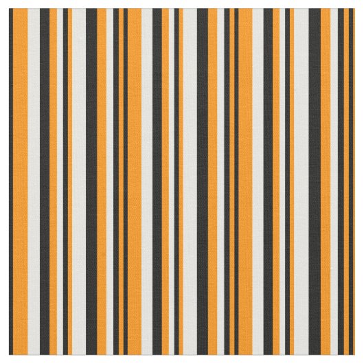 Dunkelorangefarbenes, Schwarz-Weiß-Muster/Streifen Stoff (Nahaufnahme)