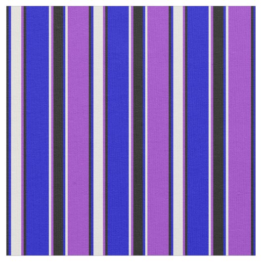 Dunkelorchid, hellgelb, blau und schwarz stoff (Nahaufnahme)