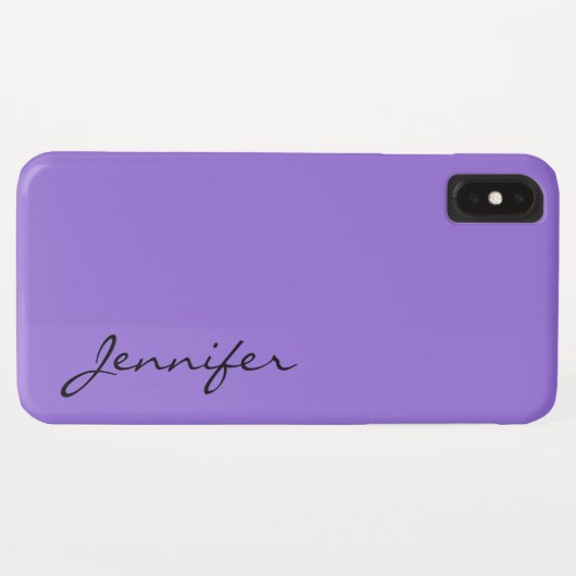 Dunkelpastellfarbener lila Hintergrund Case-Mate iPhone Hülle (Rückseite (Horizontal))