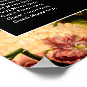 Dunkelromantisch-launische hübsche Hochzeitssattel Poster (Ecke)