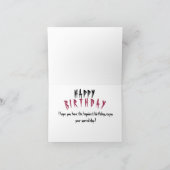 Dunkelromantische niedliche Gothemmerin mit Geburt Karte (Innenseite)