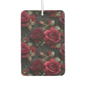 Dunkelromantische Rote Rosen und Buds an der schwa Autolufterfrischer (Vorderseite)