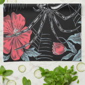 Dunkelromantische Spinne Geschirrtuch (Gefaltet)