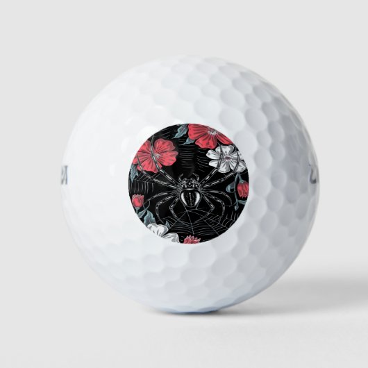 Dunkelromantische Spinne Golfball (Vorderseite)