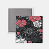 Dunkelromantische Spinne Magnet (Vorderseite/Rückseite)