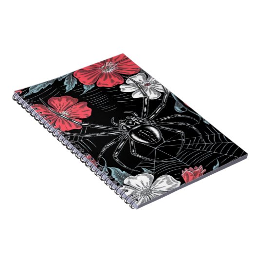 Dunkelromantische Spinne Notizblock (Rechte Seite)