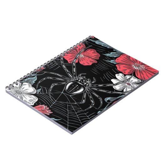 Dunkelromantische Spinne Notizblock (Linke Seite)