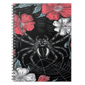 Dunkelromantische Spinne Notizblock (Vorderseite)