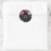 Dunkelromantische Spinne Runder Aufkleber (Tasche)