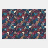 Dunkelromantisches Muster Geschenkpapier Set (Vorderseite 2)