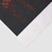 Dunkelromantisches rotes Blumen-Decoupage-Tissue-P Seidenpapier (Detail)
