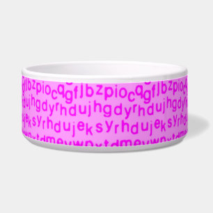 Dunkelrosa Alphabet Napf