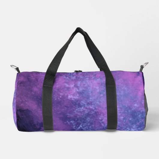 Dunkelrosa-blaue Sturmwolke-Effekt Duffle Bag (Vorderseite)