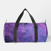 Dunkelrosa-blaue Sturmwolke-Effekt Duffle Bag (Rückseite)