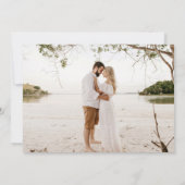 Dunkelrosa Blumengestein Aquarelllandschaft Einladung (Rückseite)