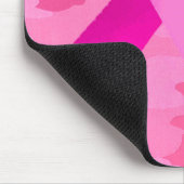Dunkelrosa Camouflage Pink Ribbon Date Mouse Pad Mousepad (Ecke)