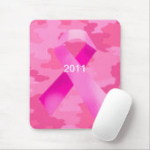 Dunkelrosa Camouflage Pink Ribbon Date Mouse Pad Mousepad (Mit Mouse)