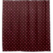 Dunkelrosa Dotty Duschvorhang (Vorderseite)