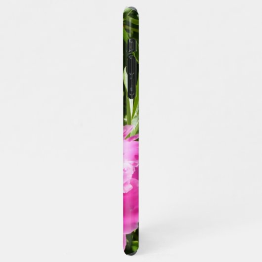 Dunkelrosa Erdnüsse iPhone Hülle (Linke Seite)