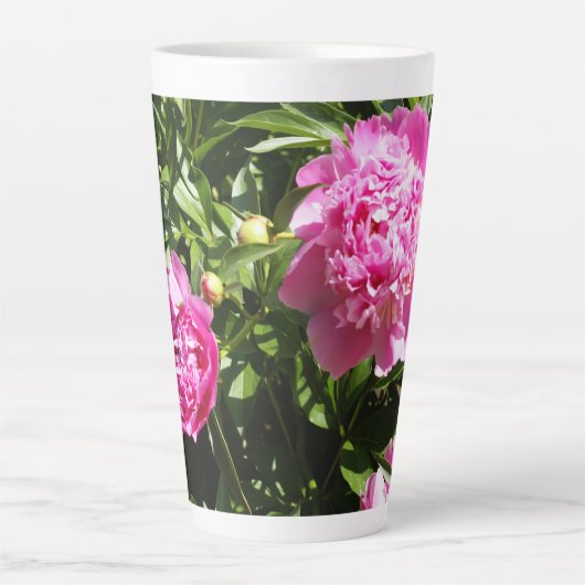 Dunkelrosa Erdnüsse Milchtasse (Vorderseite)