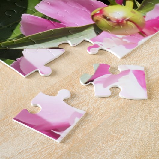 Dunkelrosa Erdnüsse Puzzle (Seite)