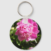 Dunkelrosa Erdnüsse Schlüsselanhänger (Vorderseite)