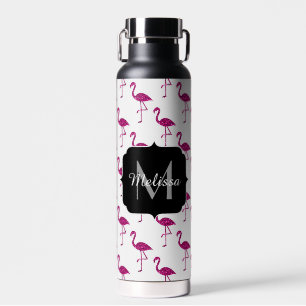 Dunkelrosa falscher glänzender Glitter Funken Mono Trinkflasche