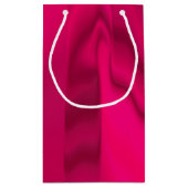 Dunkelrosa Farbe Kleine Geschenktüte (Rückseite)
