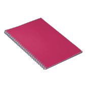 Dunkelrosa Farbe, rosa Rose in Farbe Notizblock (Rechte Seite)